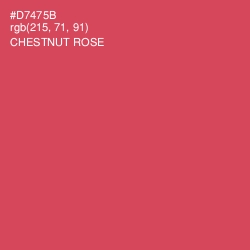#D7475B - Chestnut Rose Color Image